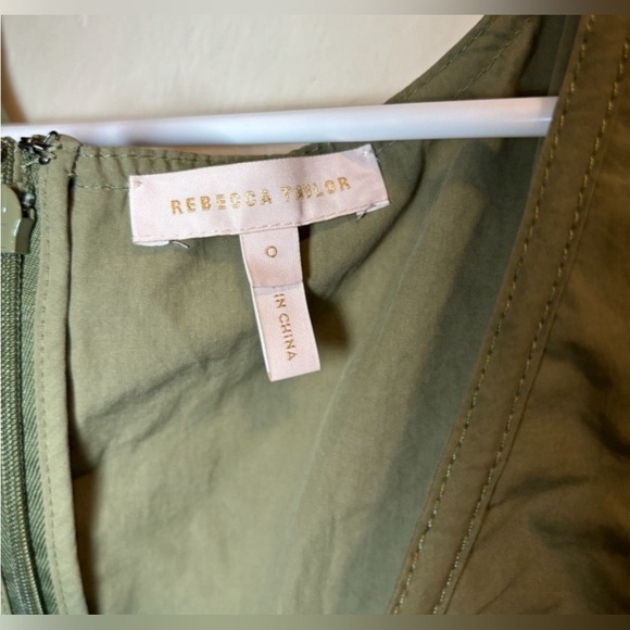 Rebecca Taylor womens Full Length Poplin Romper, size 0 - Picture 3 of 3